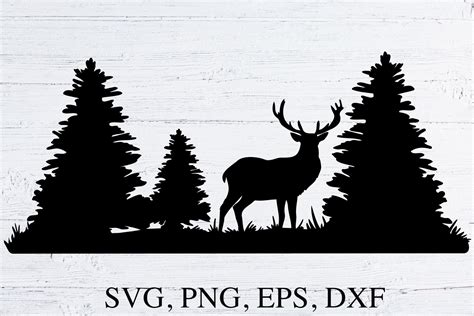 deer in woods silhouette|deer in forest silhouette images.